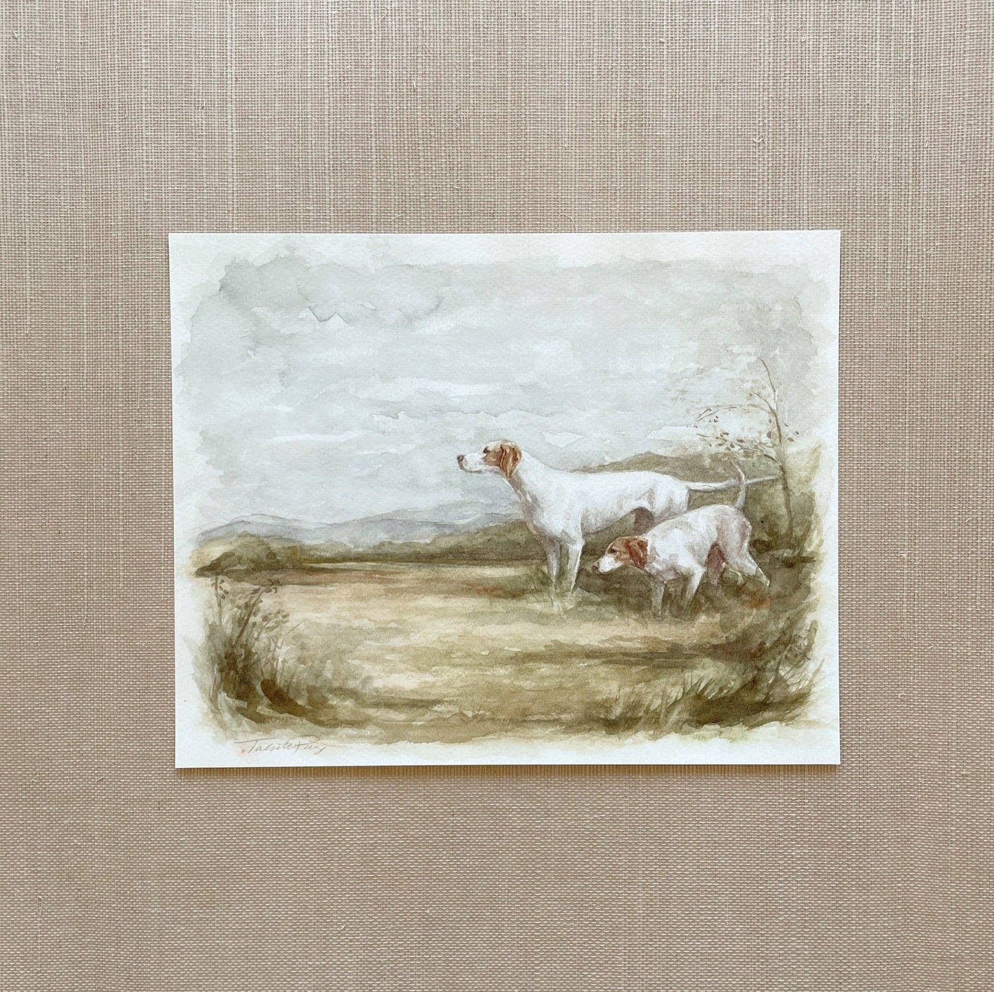 Darby & Finn - Watercolor Giclée Paper Print: 5 x 7"