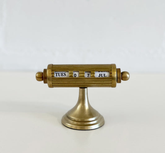 Brass Vintage Style Calendar