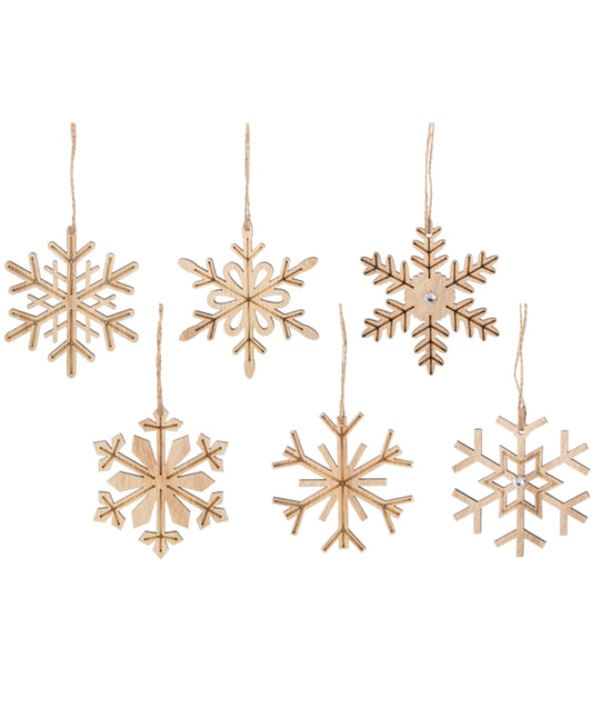 Natural Snowflake Ornaments