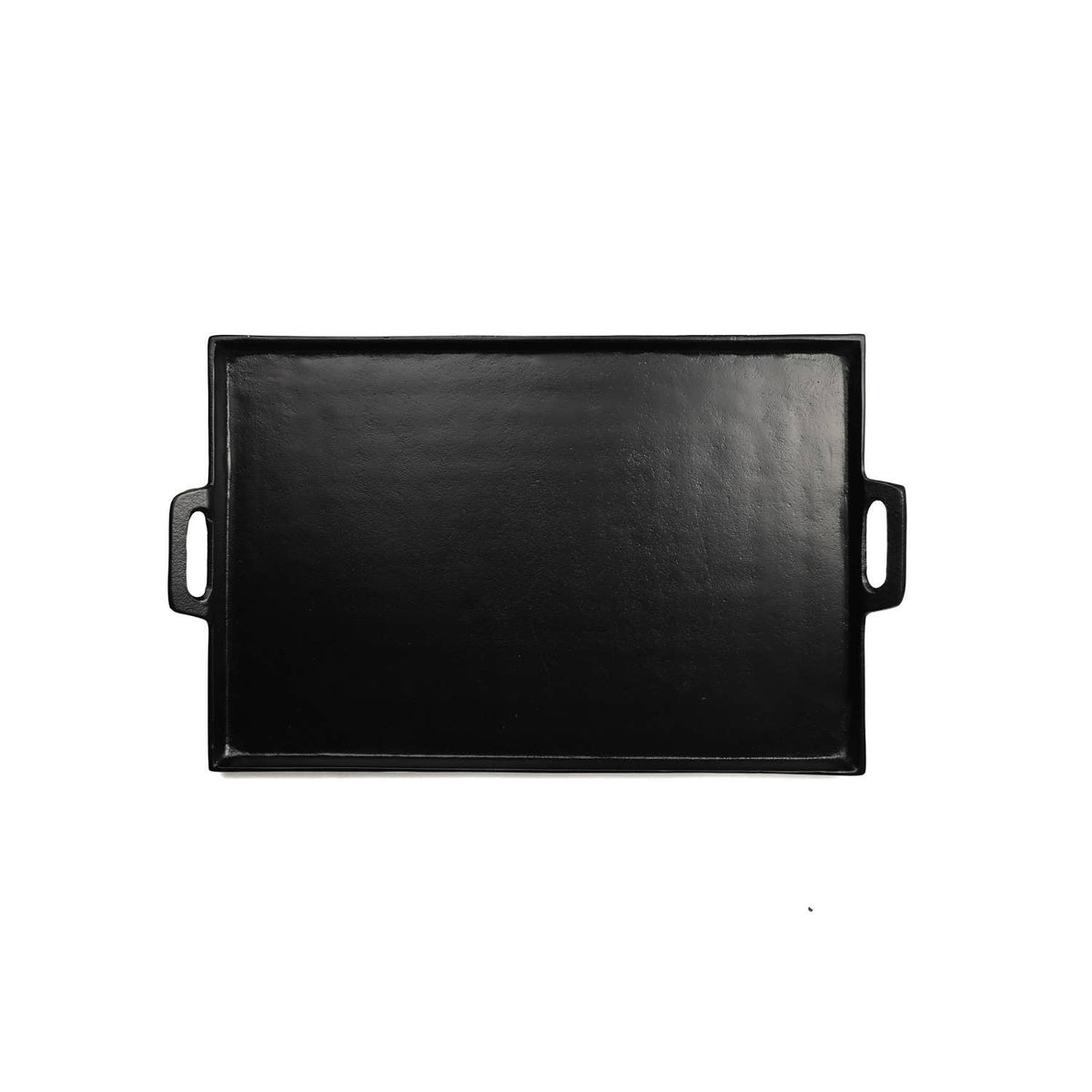 Black Alum. Tray with Handles