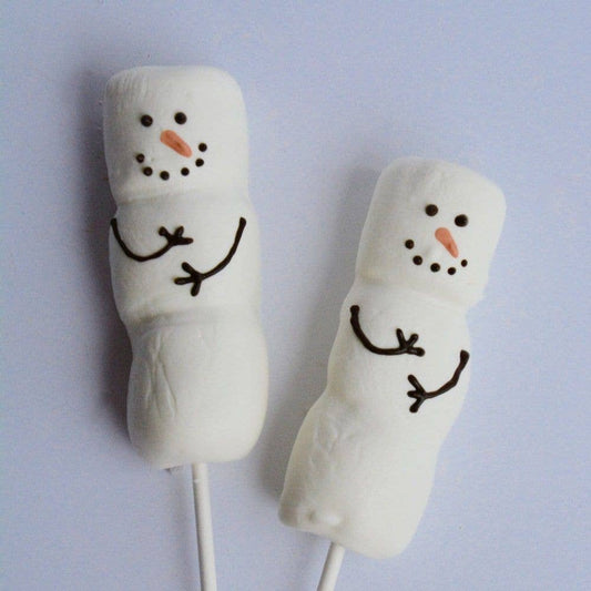 Chocolate Snowman Marshmallow on Stick