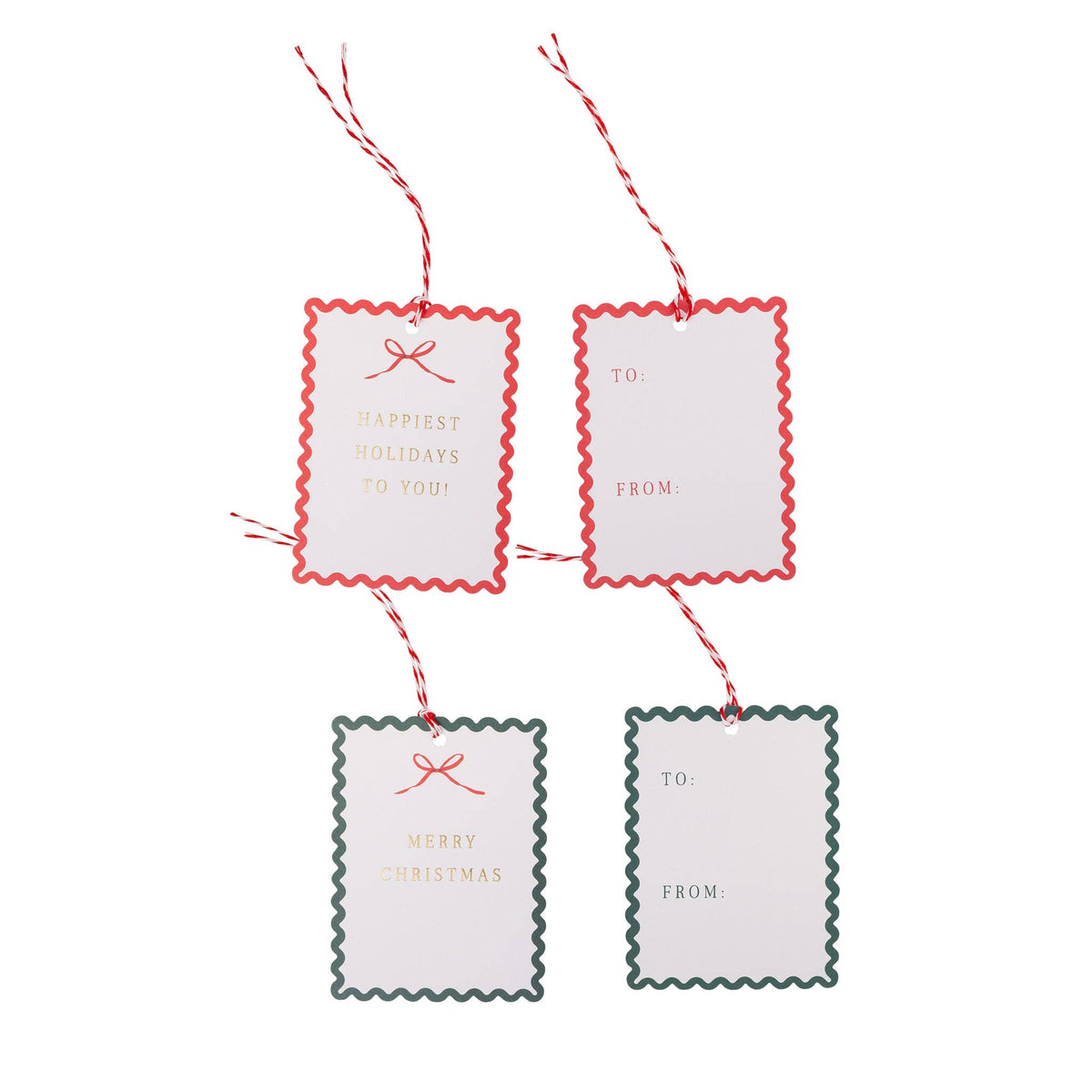 CCH1312 - Ric Rac Edge Gift Tags (16ct)