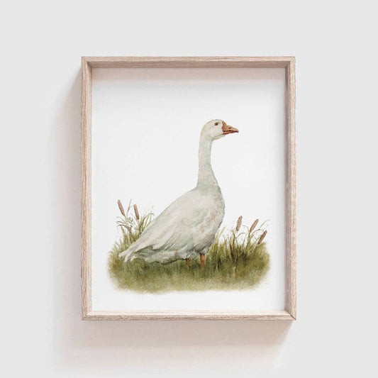 Goose Art Print: Portrait (vertical) / 5 x 7"