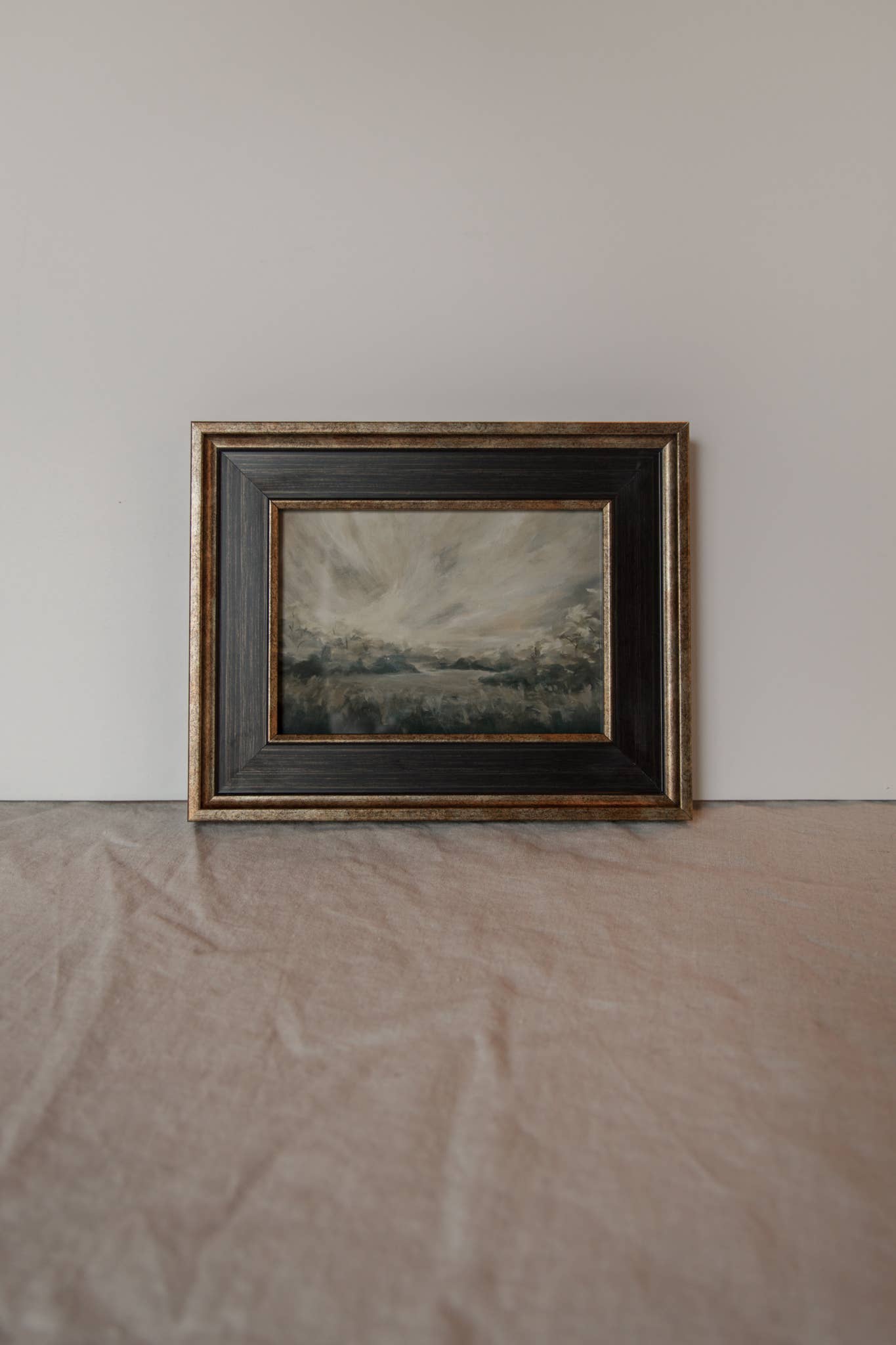 Antique Style Framed Art Print-Landscape-"In the Morning"
