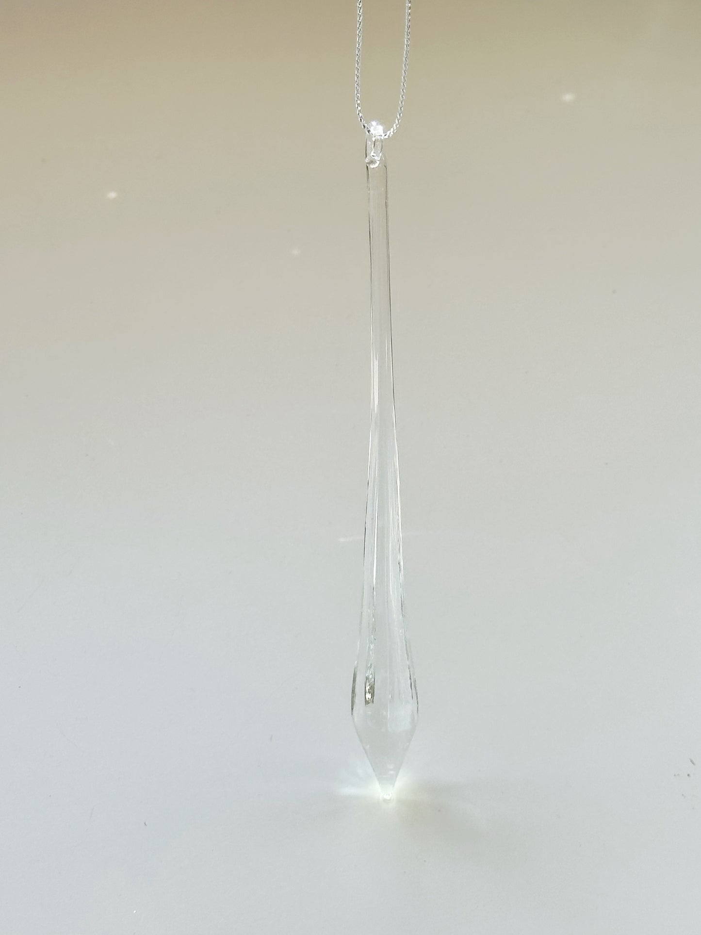 Glass Icicle Ornament