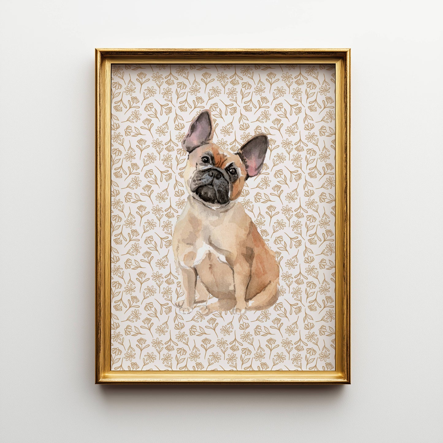 French Bulldog Art Print: 5" x 7" (vertical)