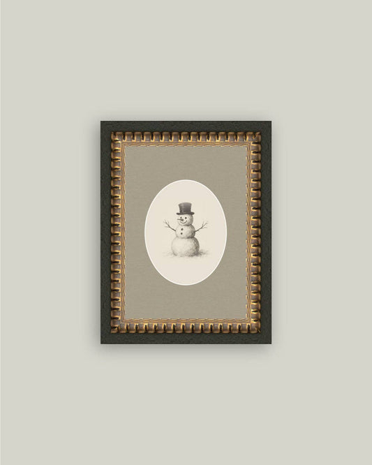 Oval Snowman: 5x7