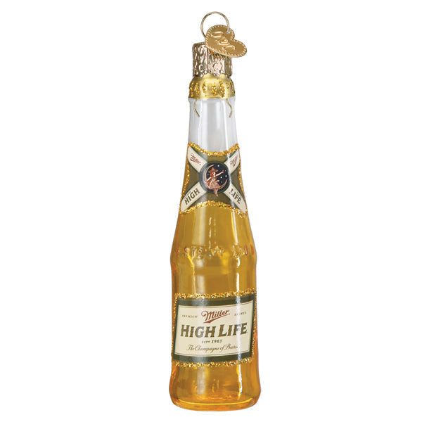 Miller High Life Bottle Ornament