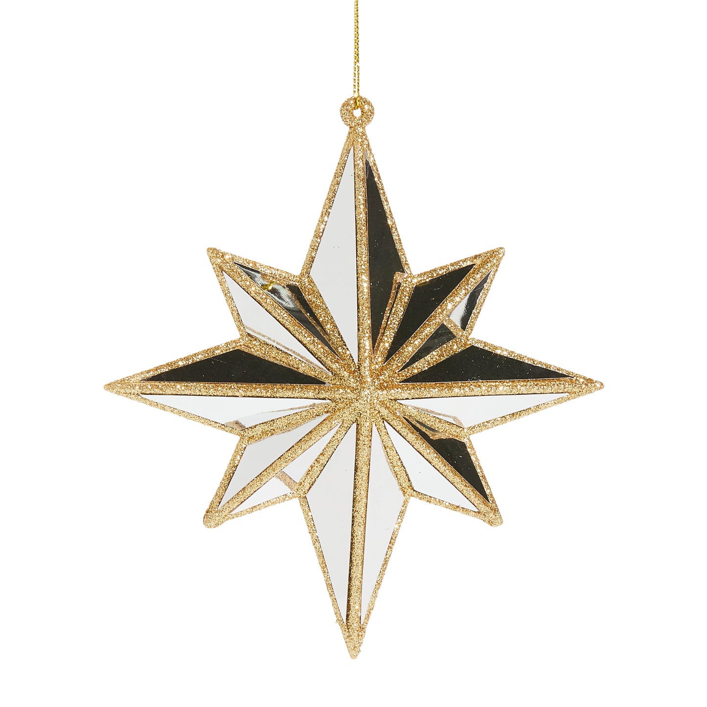 Mirrored North Star Ornament
