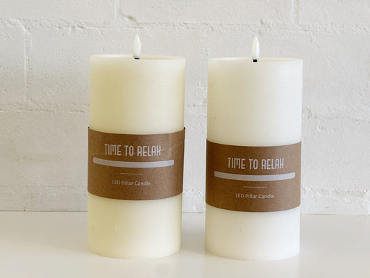 8" LED PILLAR CANDLE