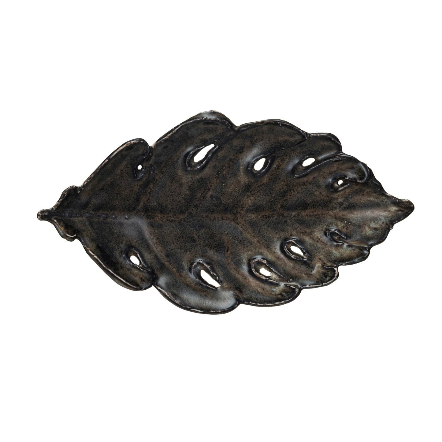 Stoneware Leaf Shaped Dish