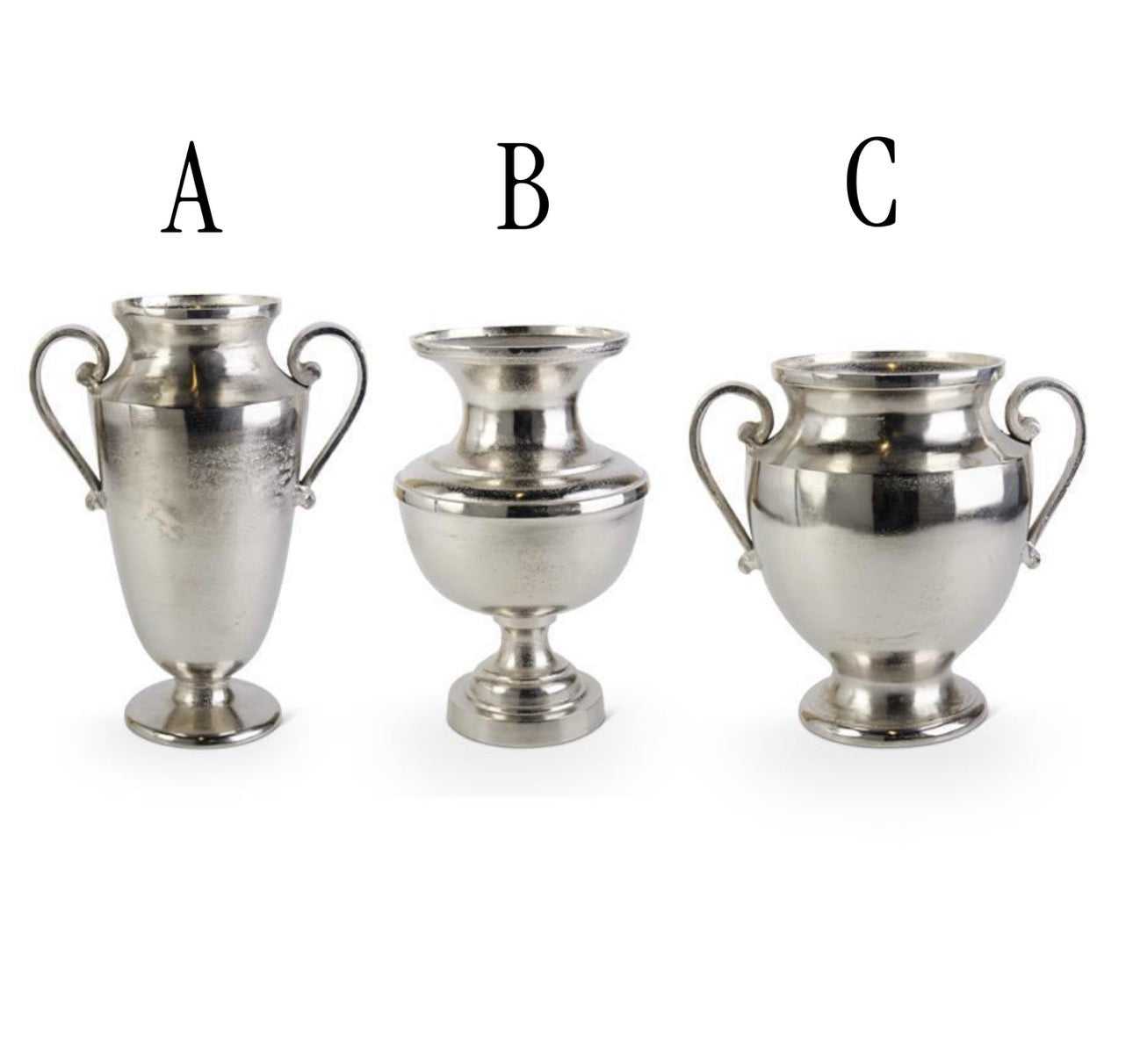 TEXTURED NICKEL URNS