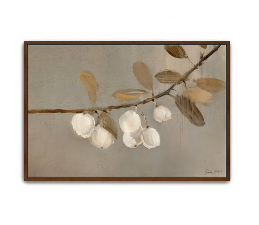 Abide in Me Bloom -Walnut Framed 20x26 Canvas