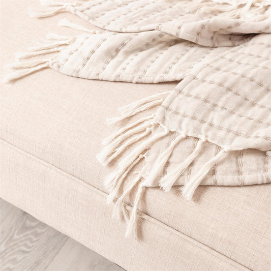 Throw Blanket - Double Weave Striped