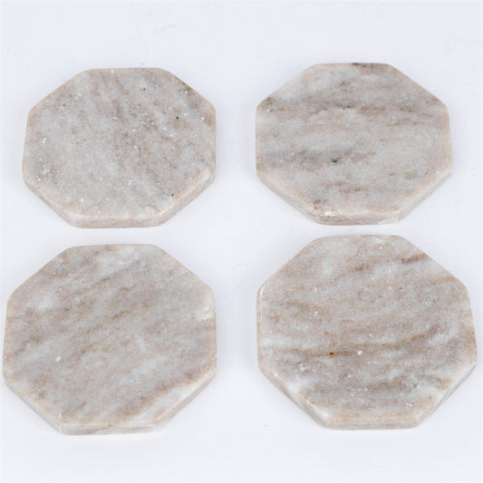 Hexagon Marble Coasters