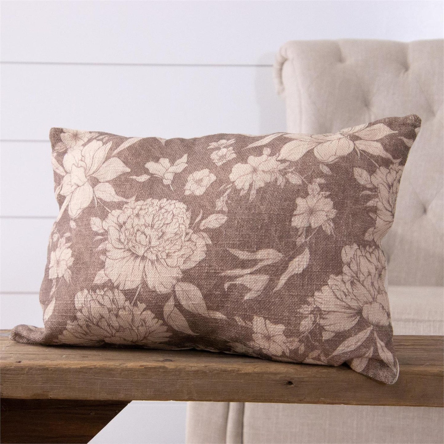 Lumber Pillow - Floral Pattern