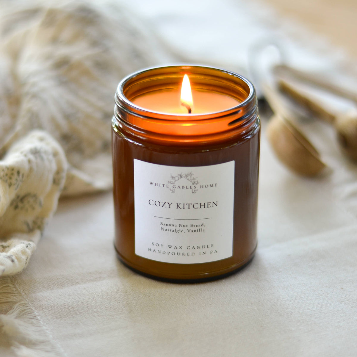 Cozy Kitchen Handpoured 8 oz. Soy Candle | Made in USA