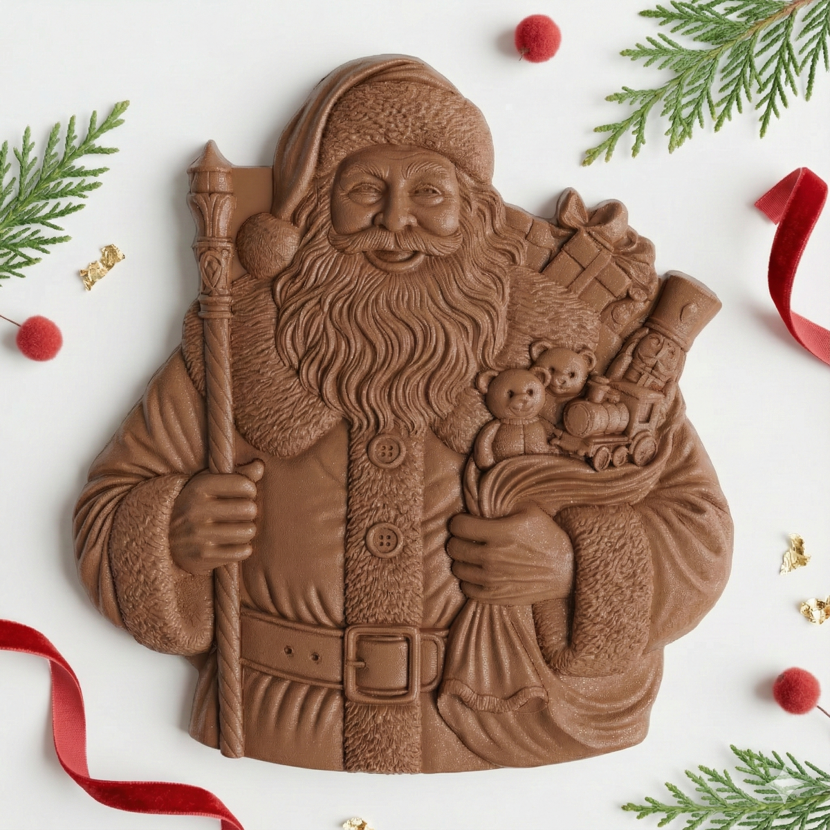 Premium Chocolate Santa Bites: Milk Chocolate