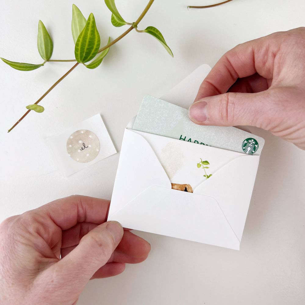 Lily of the valley mini notecard