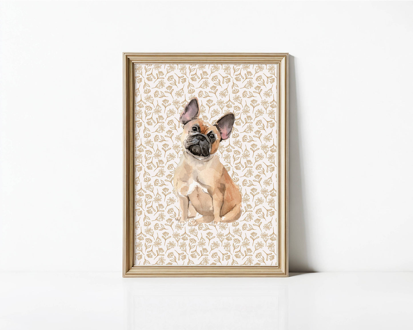 French Bulldog Art Print: 5" x 7" (vertical)