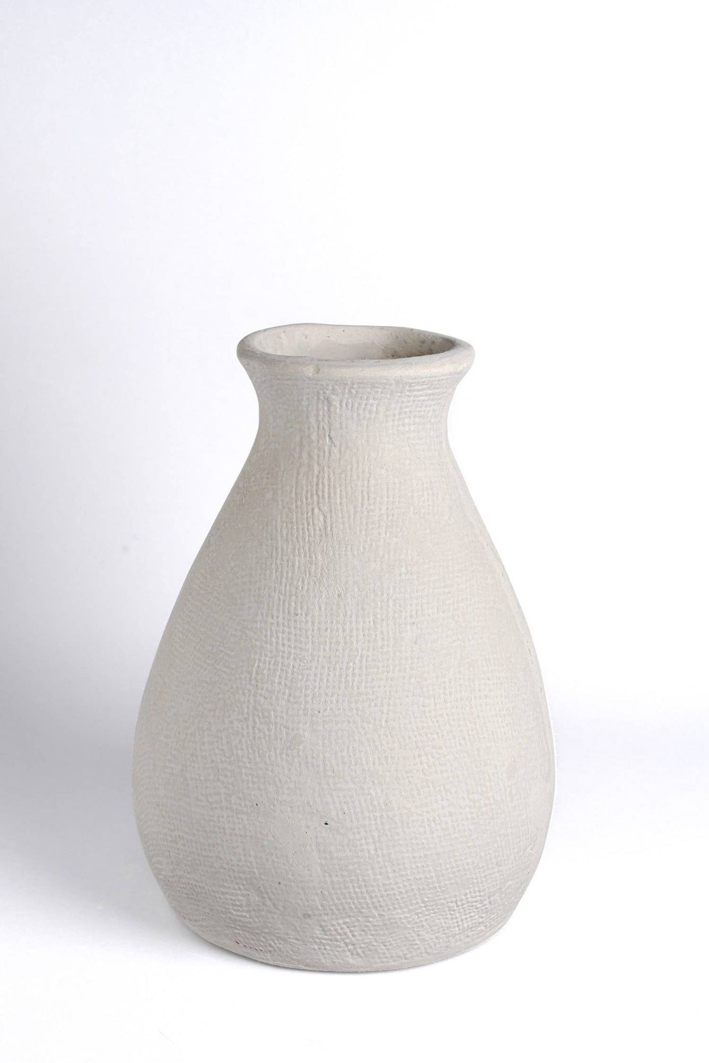 Paper Mache Vase Natural