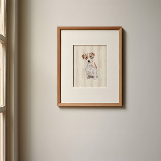 Jack Russell Terrier Dog Art Print: 5" x 7" (vertical)