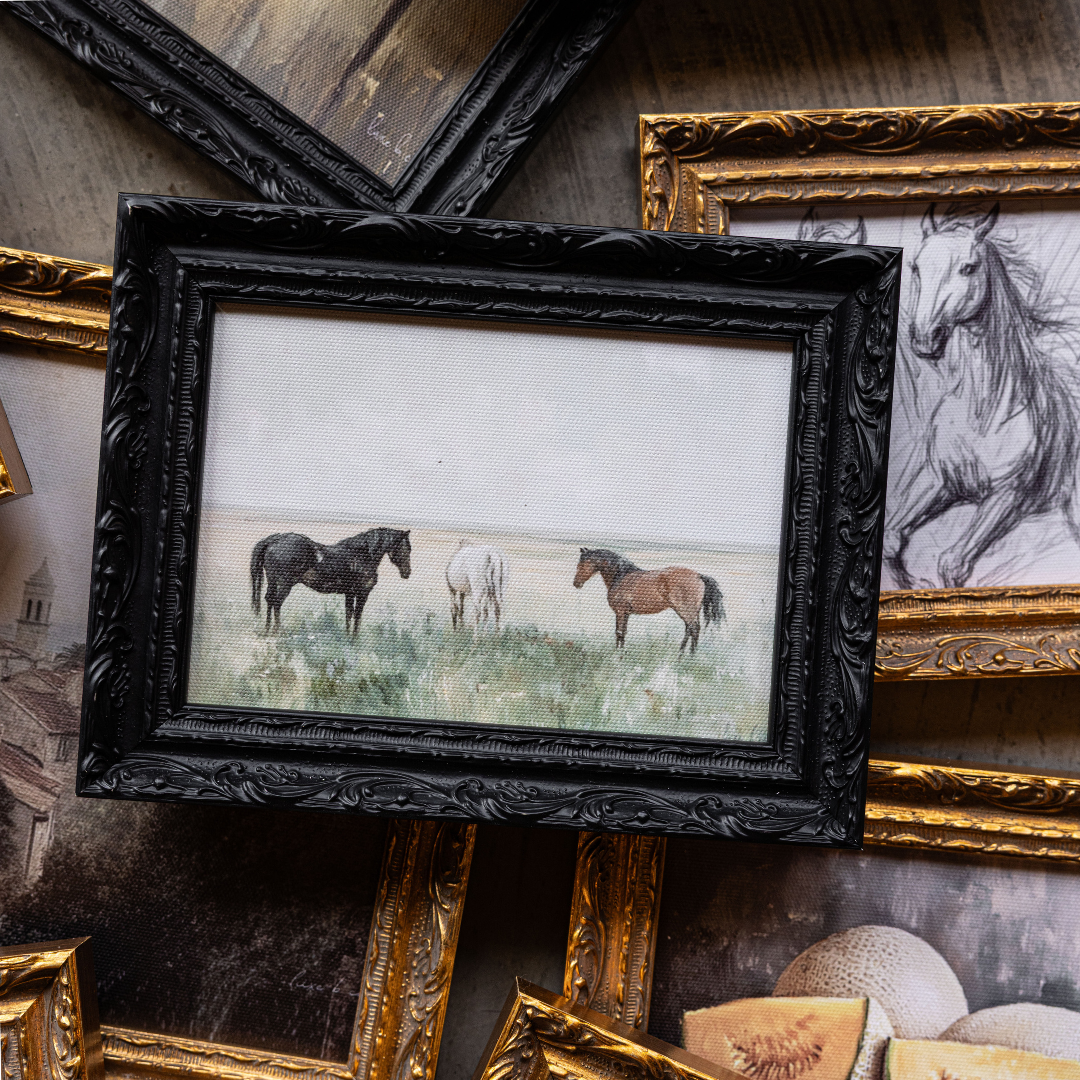 Monteverde Sketch | French Brass Gold Mould Framed Art: 8 x 10