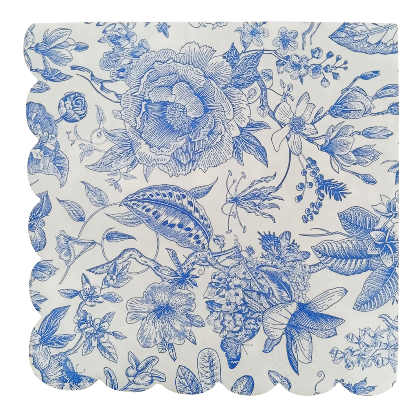 Blue Delft Foil Cocktail Napkins