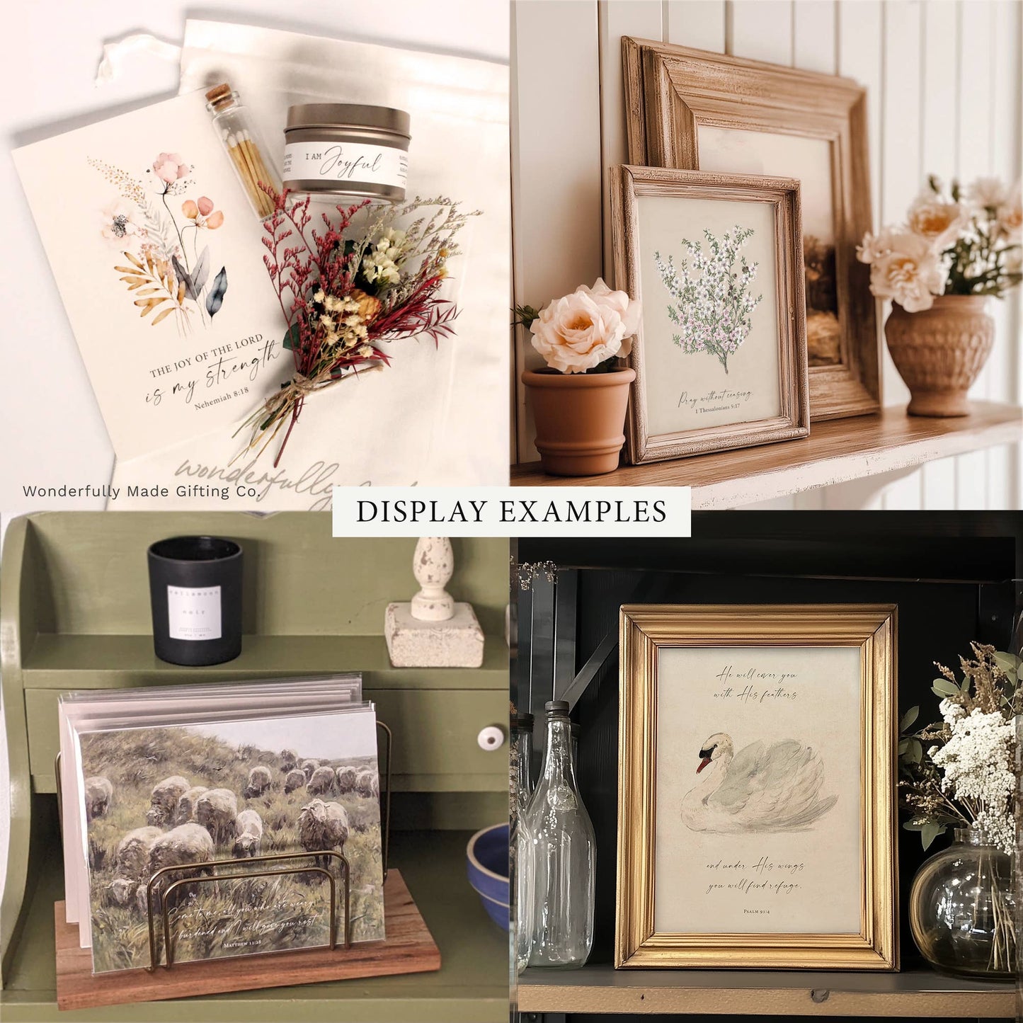 Love is Patient Scripture Art Print Christian Gift Decor: 8x10