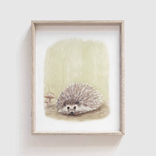 Hedgehog Art Print (Our Little Adventures): 5 x 7"