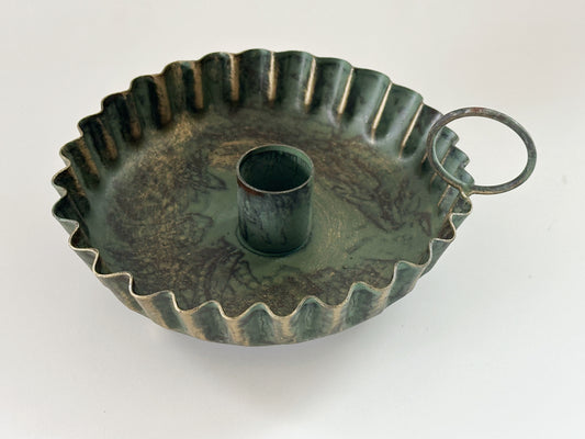 Old-World Candleholder ~ Pie Crust
