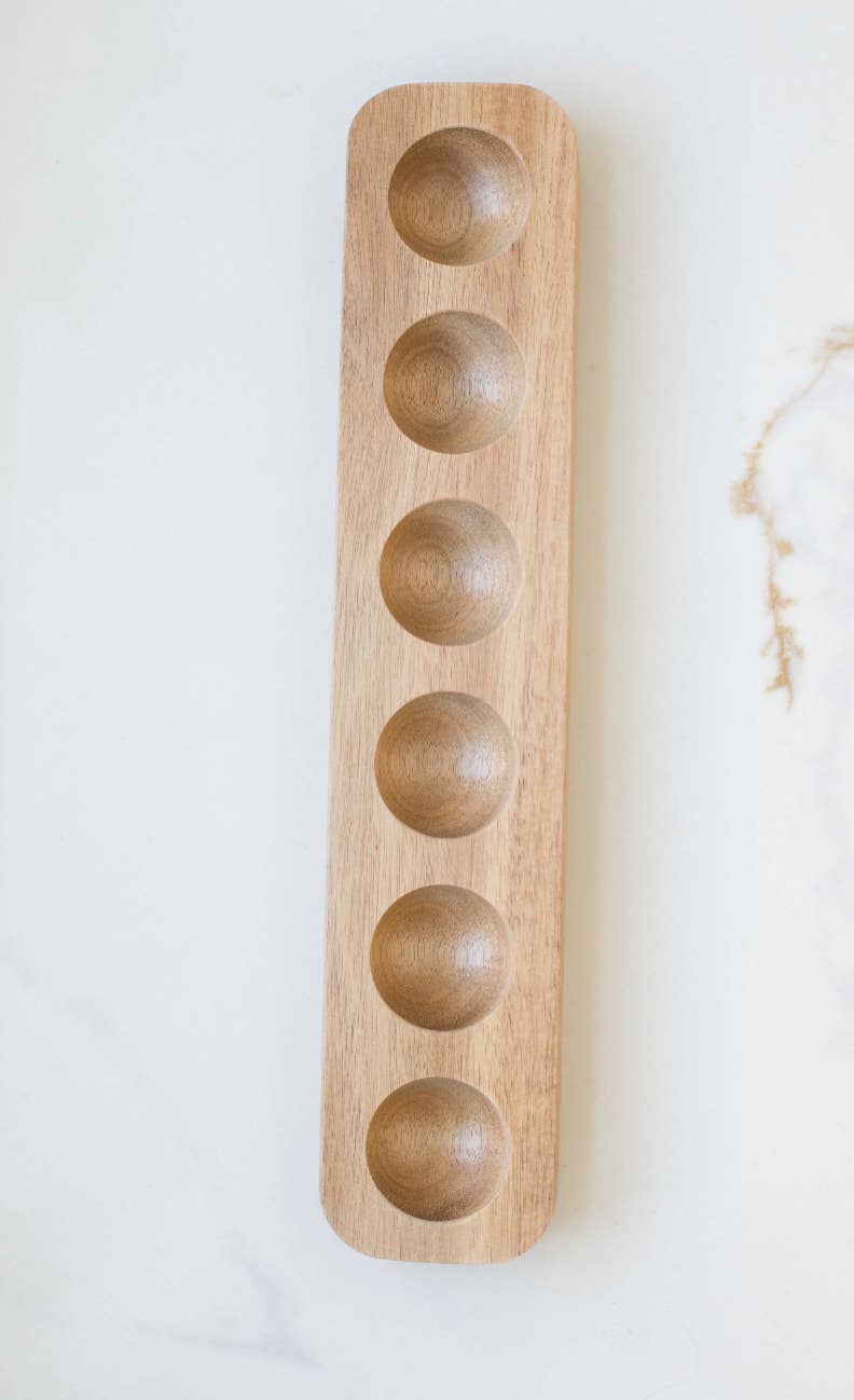 Wooden Egg Holder: 4 holes