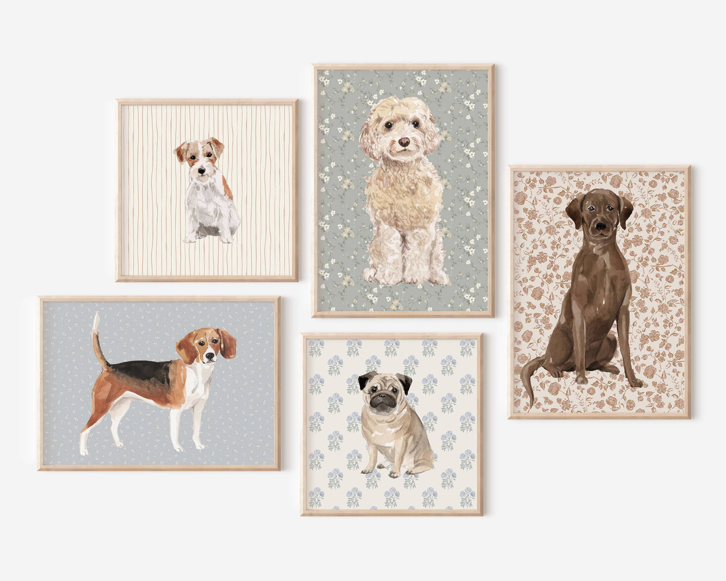 Cockapoo Dog Art Print: 5" x 7" (vertical)