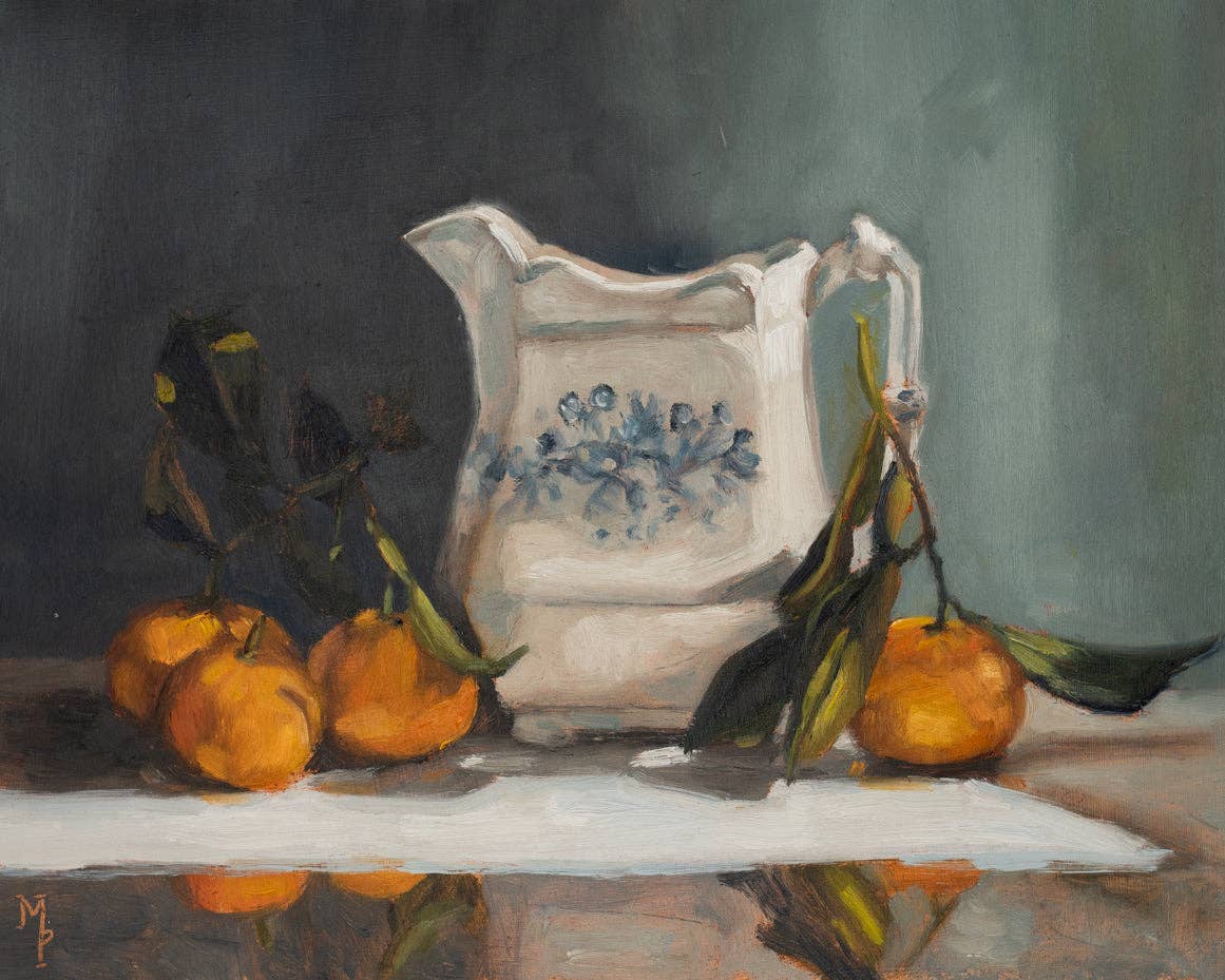 Clementines And Creamer Print: 5x7