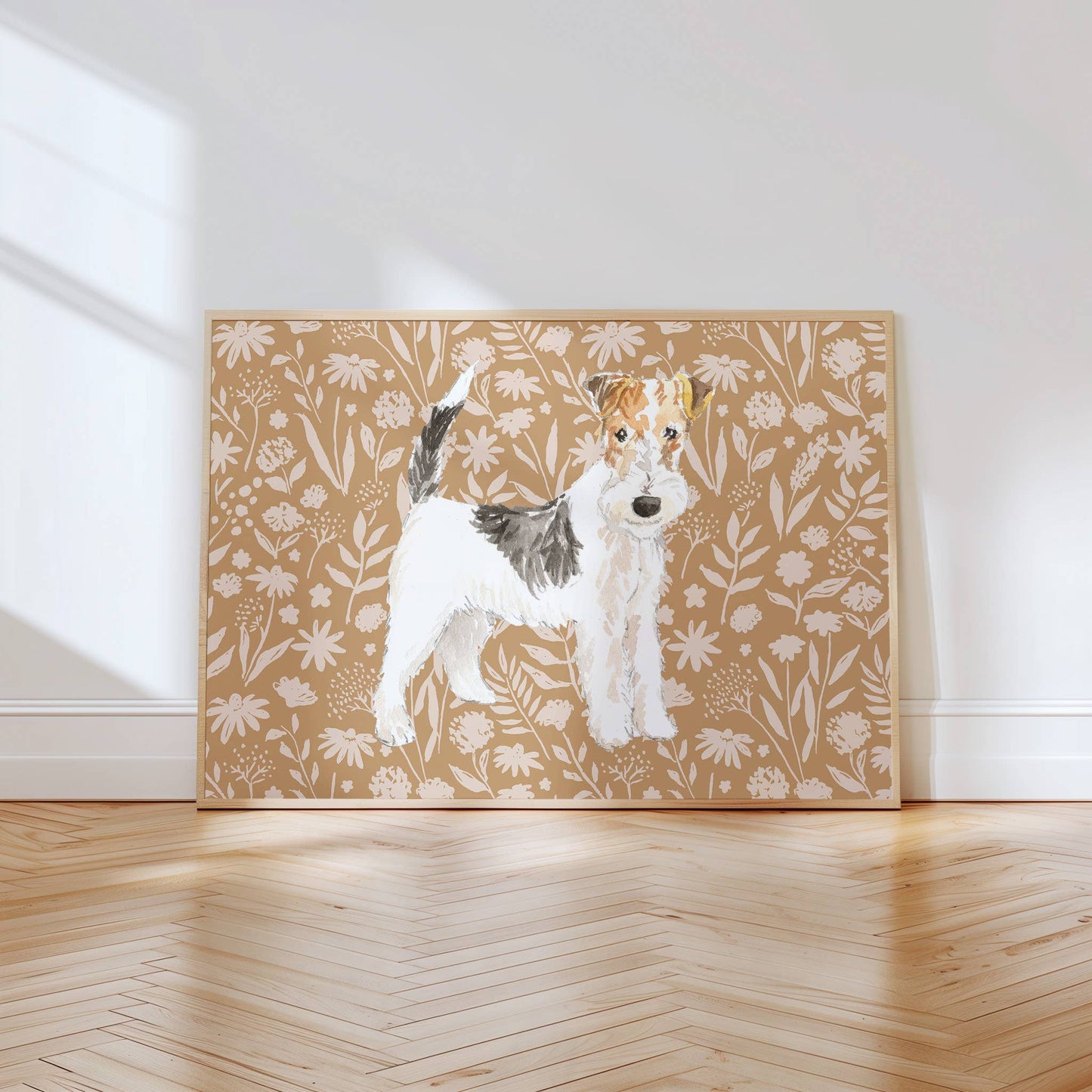 Wheaten Terrier Dog Art Print: 5" x 7" (vertical)