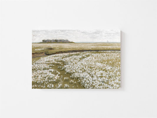 Flower Fields Vintage  Art Print: 11x14in