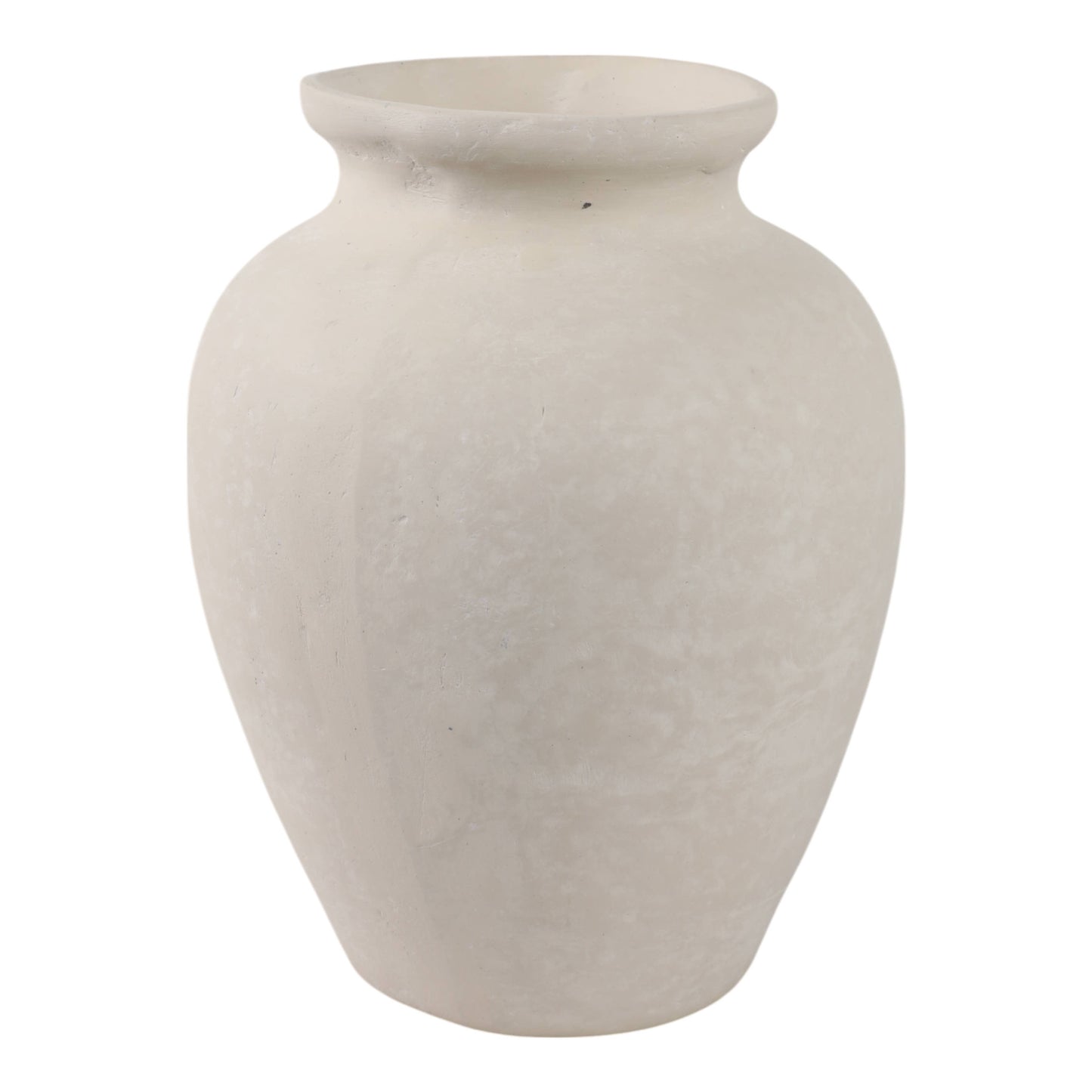 Ivory Paper Mache Solid Traditional Jug