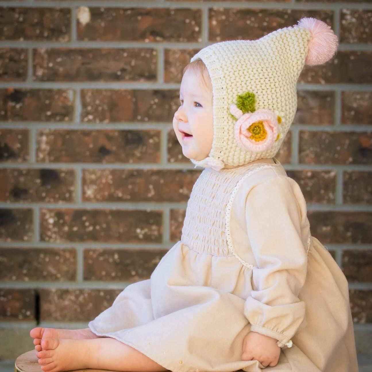 Natural Poppy Bonnet Baby & Kids