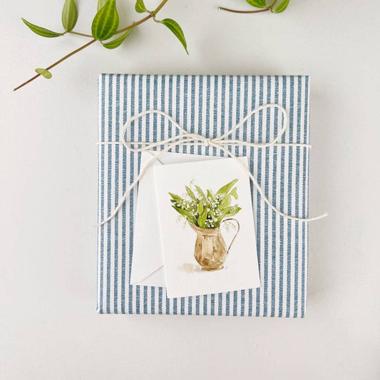 Lily of the valley mini notecard