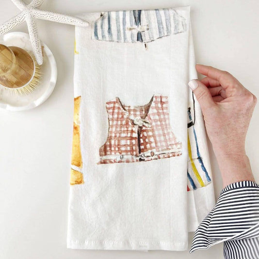 Boat coats cotton flour sack tea towel