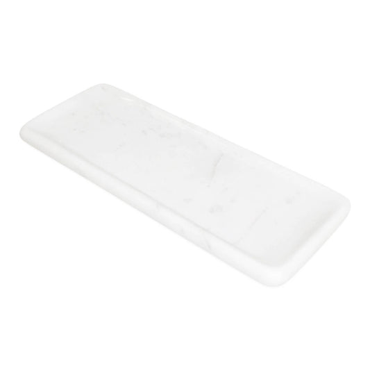 White Marble Round Edged Tray