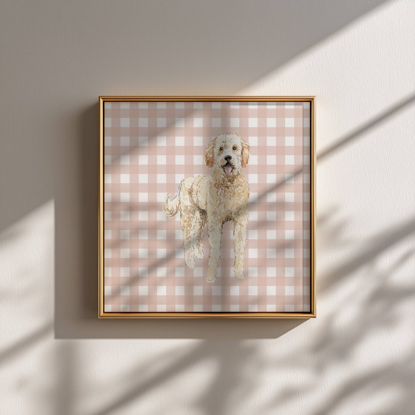 Goldendoodle Dog Art Print: 5" x 7" (vertical)