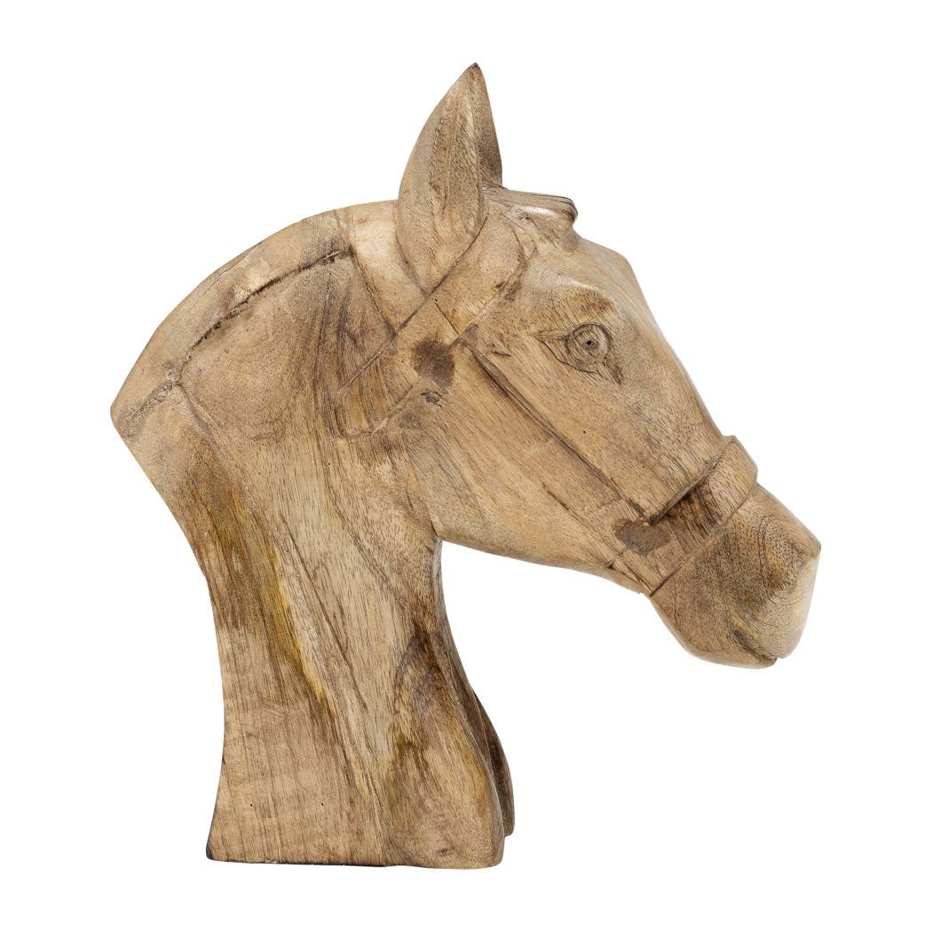 Wooden Modern Novelty Horse Head Figurine