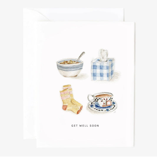 Get well things greeting card
