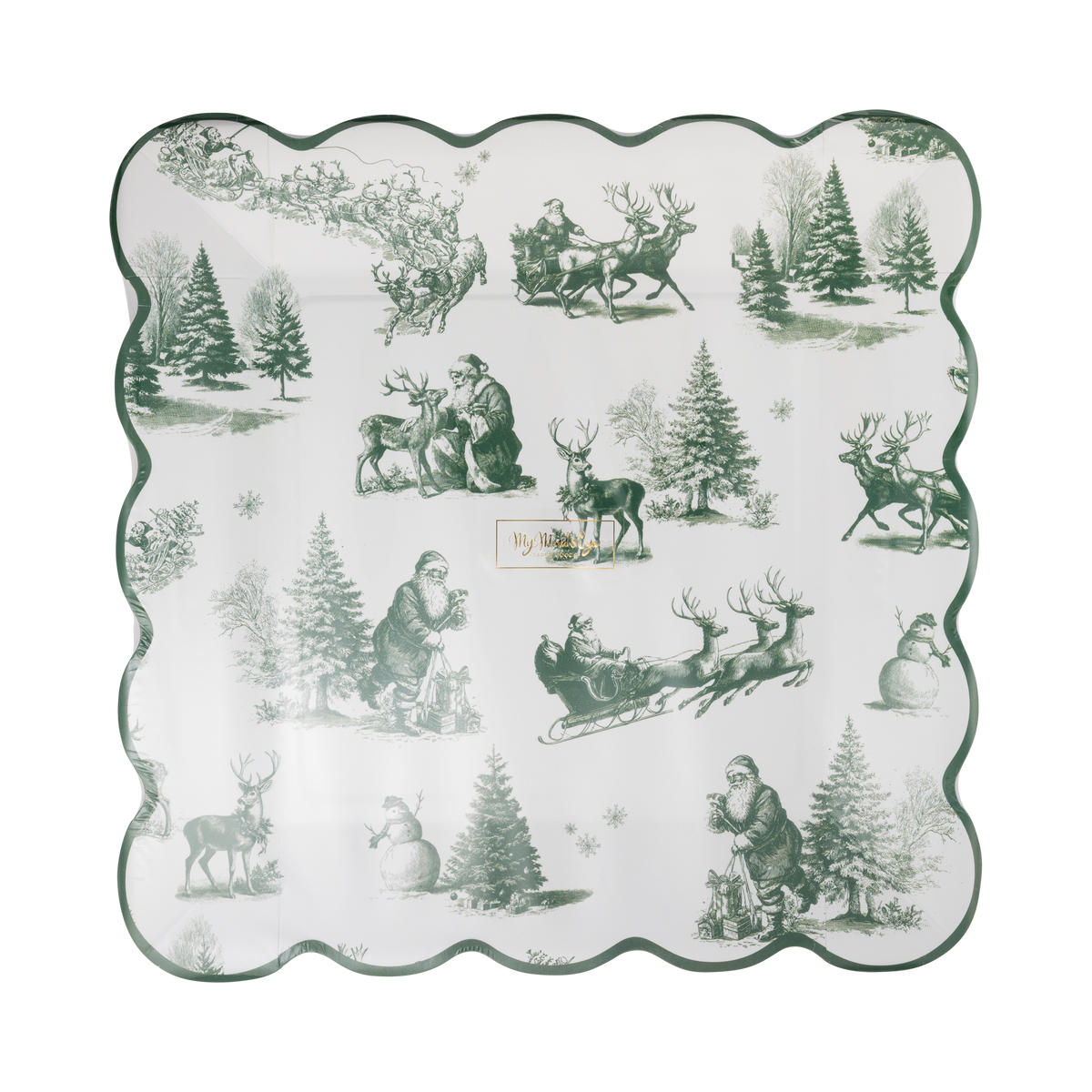 WTL1340 - Winter Toile Plate - 9"