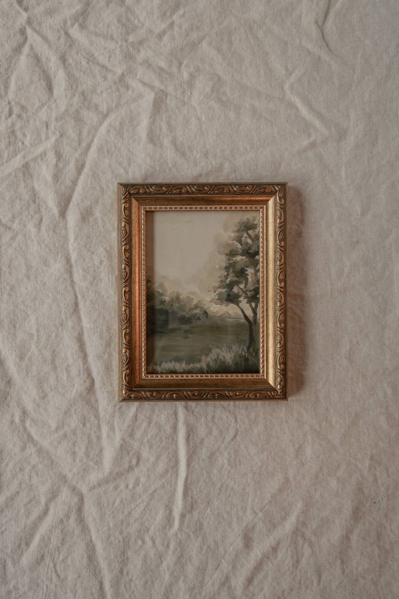 Antique Style Framed Art Print-Landscape-"Families Restored"