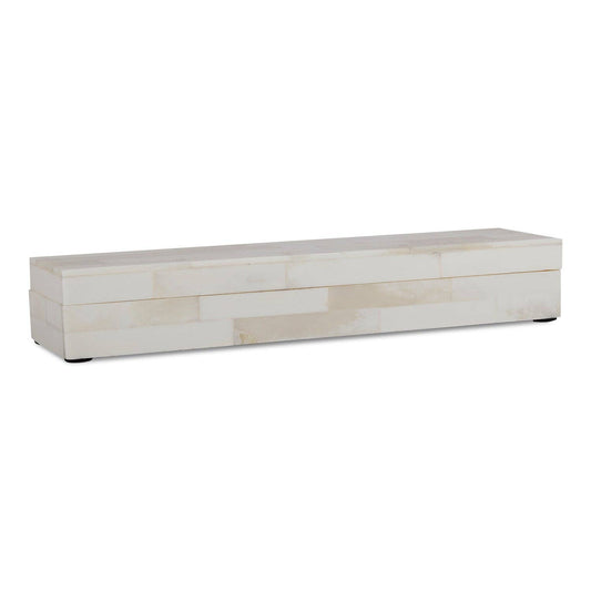 Decorative Box White Bone Inlay 10x2.5x1.5 Inch: White Bone Inlay