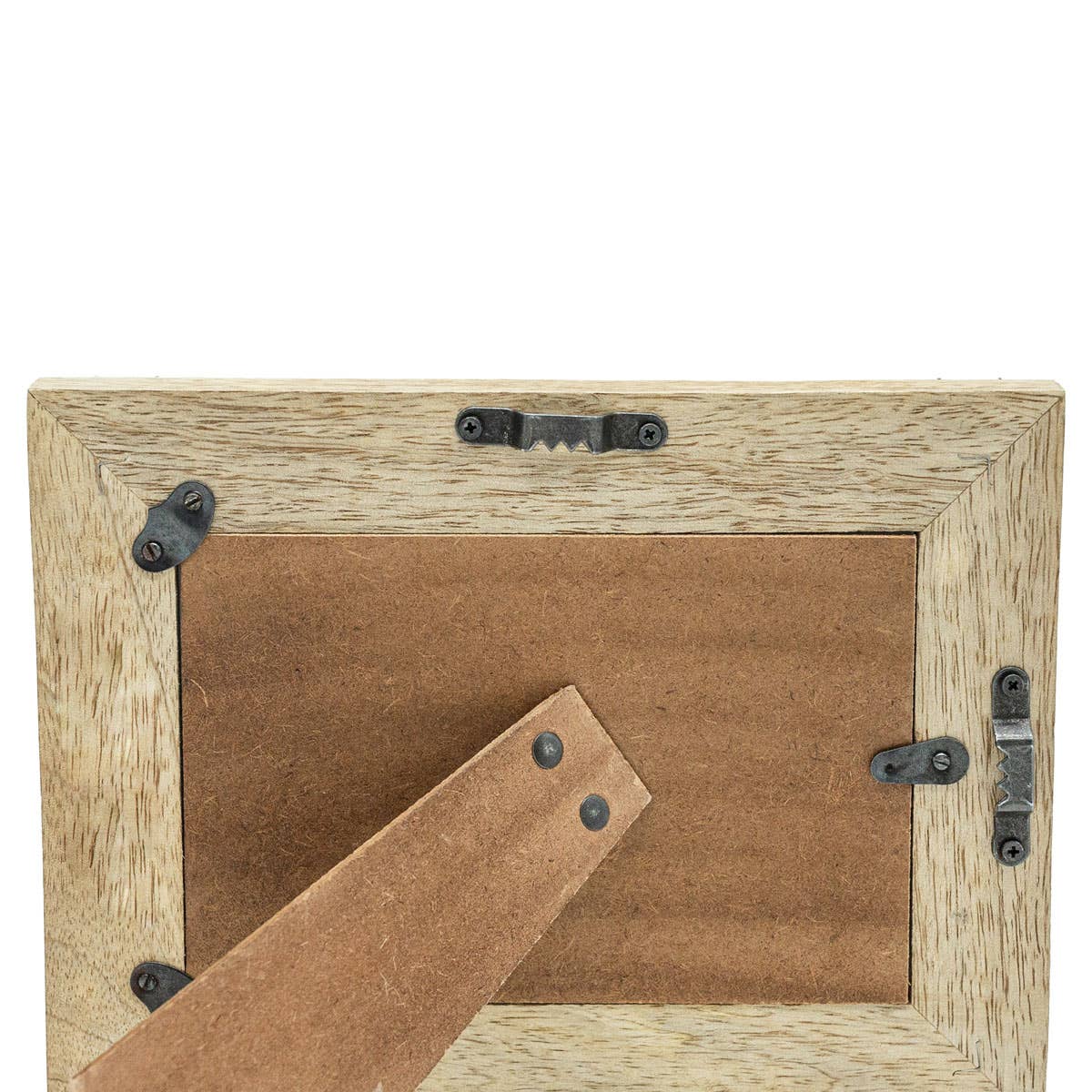 4x6 Elise White Resin Photo Frame With Brass Inlay
