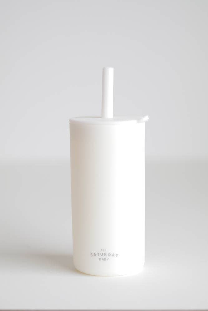 Kid Silicone Straw Cups: Sand