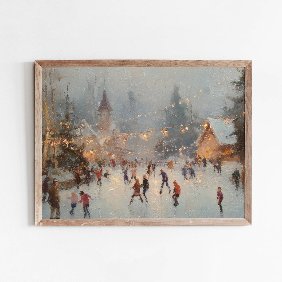 Ice Skating Art Print: 8"x10"